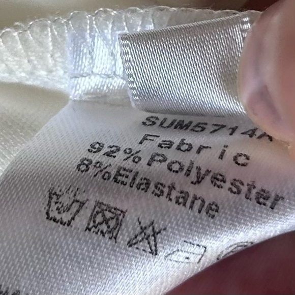 New Floral Jacquard Lace Up Backless Split Hem Satin Cami Dress White Elegant - Picture 6 of 7